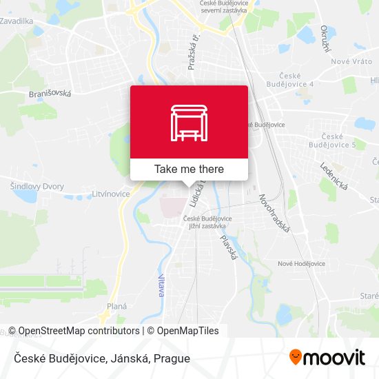 České Budějovice, Jánská map