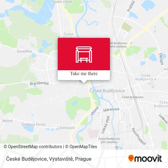 České Budějovice, Výstaviště map