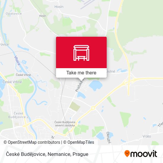 České Budějovice, Nemanice map