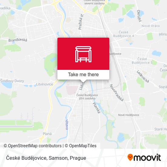 České Budějovice, Samson map