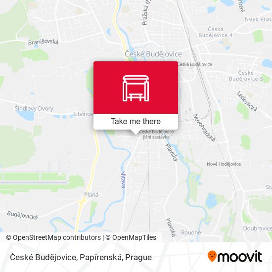 České Budějovice, Papírenská map