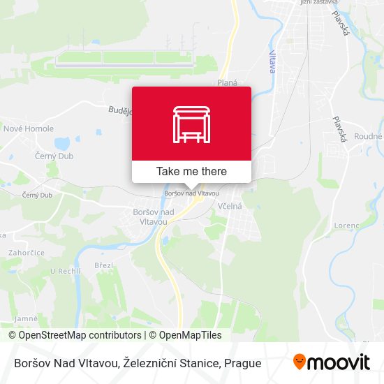 Boršov Nad Vltavou, Železniční Stanice map