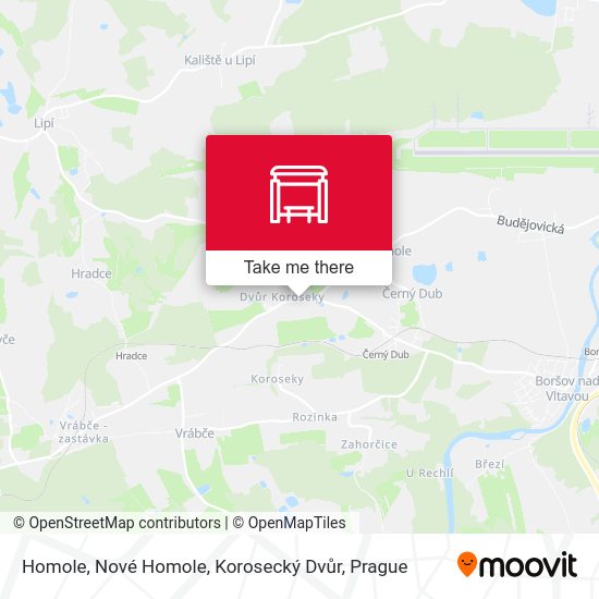 Homole, Nové Homole, Korosecký Dvůr map