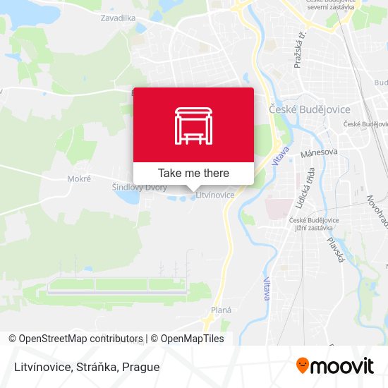 Litvínovice, Stráňka map