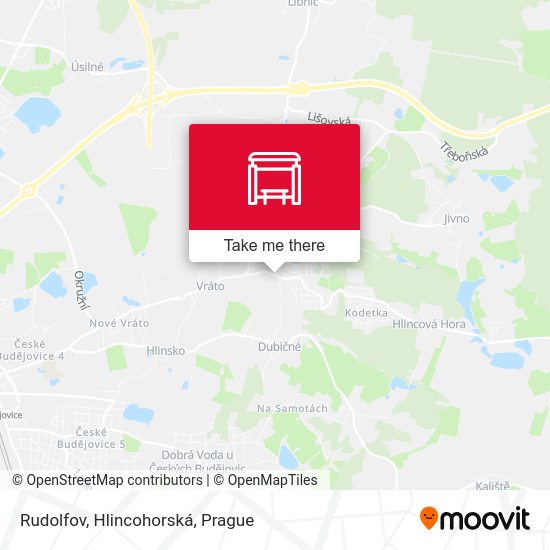 Rudolfov, Hlincohorská map