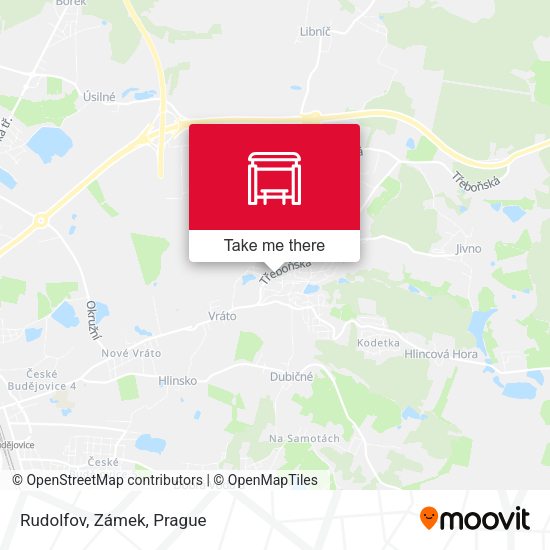 Карта Rudolfov, Zámek