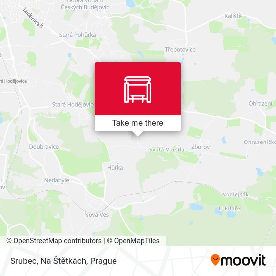 Srubec, Na Štětkách map