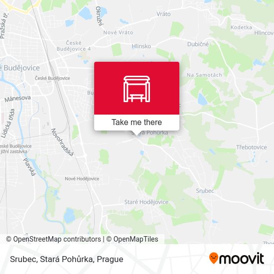 Srubec, Stará Pohůrka map