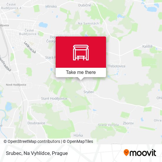 Карта Srubec, Na Vyhlídce