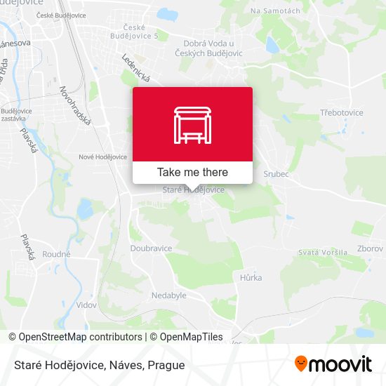 Staré Hodějovice, Náves map