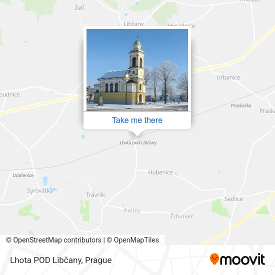 Карта Lhota POD Libčany