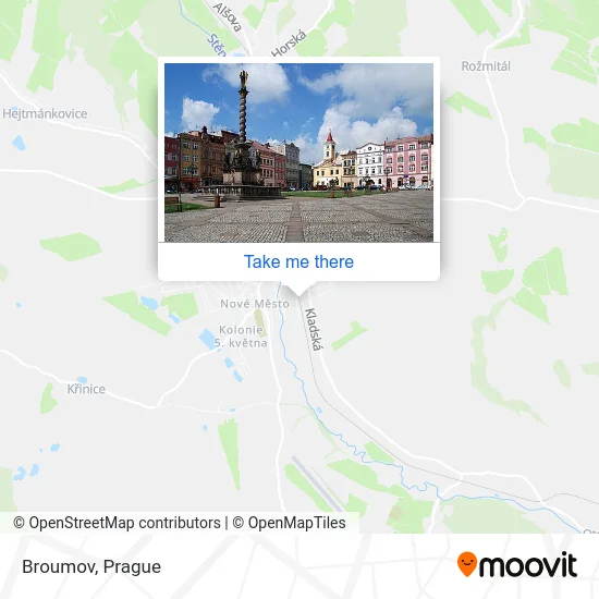 Карта Broumov
