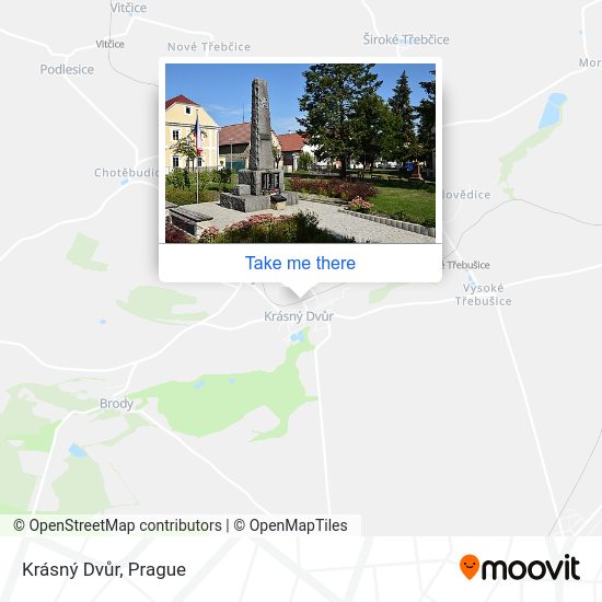 Krásný Dvůr map