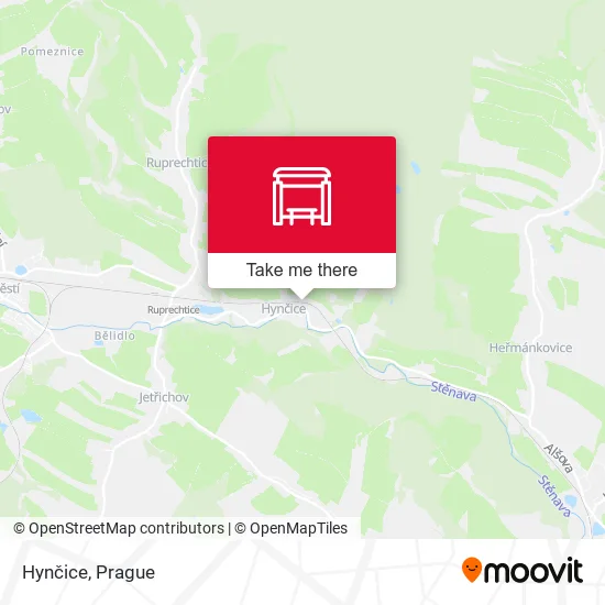 Карта Hynčice