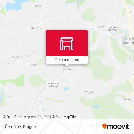 Карта Černčice