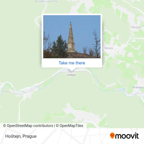 Карта Hoštejn