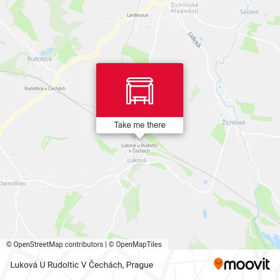 Карта Luková U Rudoltic V Čechách