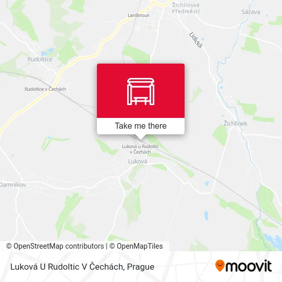 Карта Luková U Rudoltic V Čechách