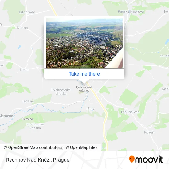 Карта Rychnov Nad Kněž.