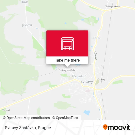 Карта Svitavy Zastávka