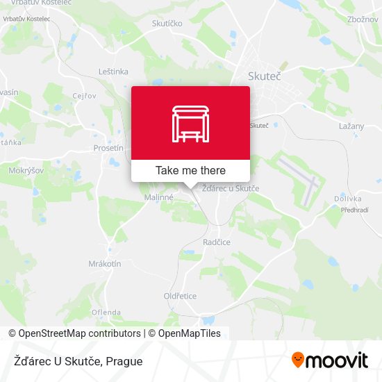 Žďárec U Skutče map