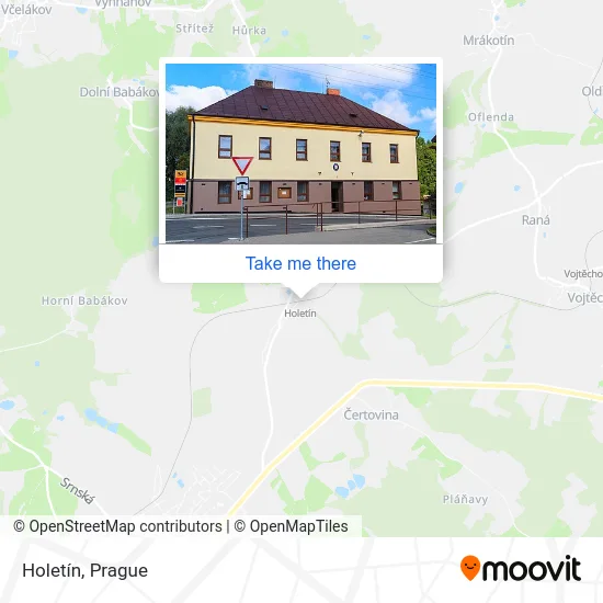 Карта Holetín