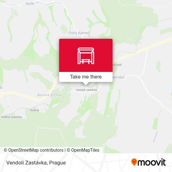 Карта Vendolí Zastávka