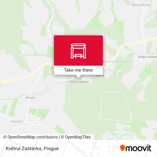 Květná Zastávka map
