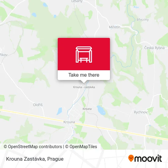 Карта Krouna Zastávka