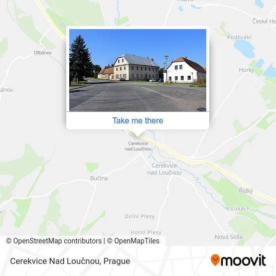 Карта Cerekvice Nad Loučnou