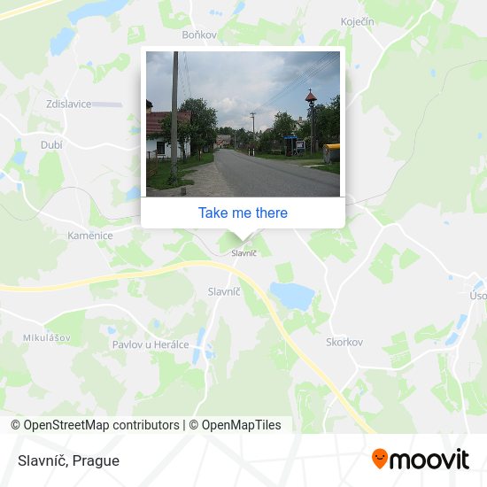 Slavníč map