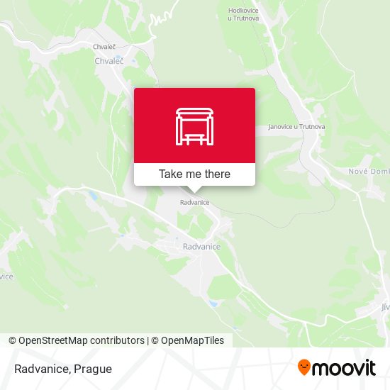 Карта Radvanice