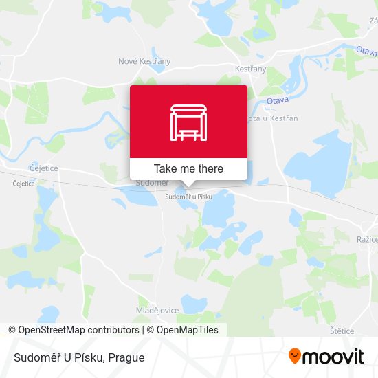 Sudoměř U Písku map