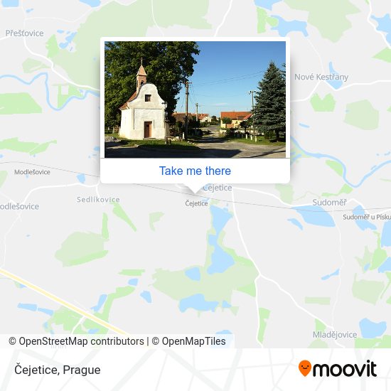 Карта Čejetice