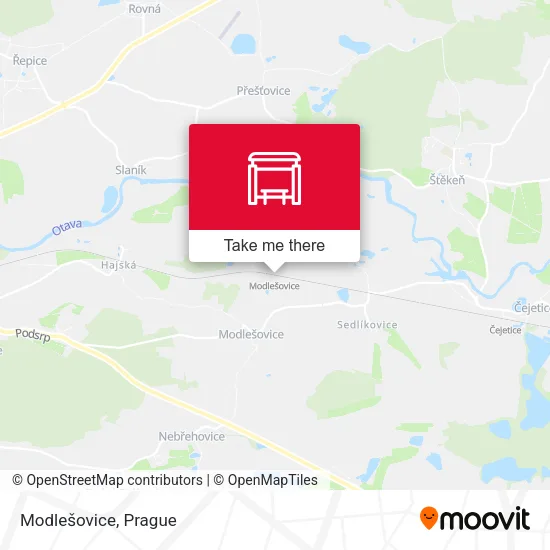 Карта Modlešovice