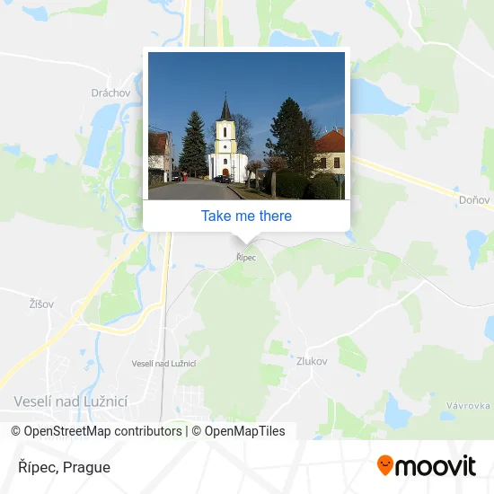 Карта Řípec