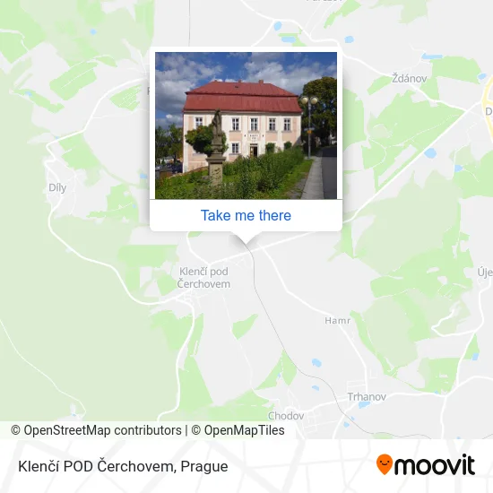 Карта Klenčí POD Čerchovem