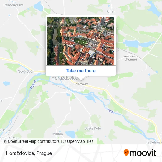 Карта Horažďovice