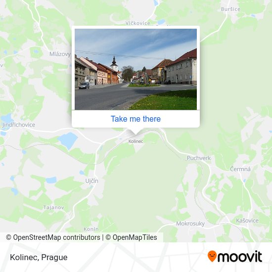 Kolinec map