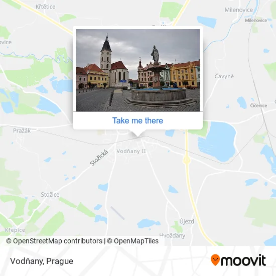 Карта Vodňany