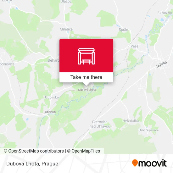 Карта Dubová Lhota