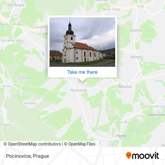 Карта Pocinovice