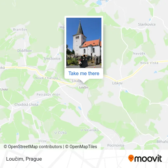 Карта Loučim