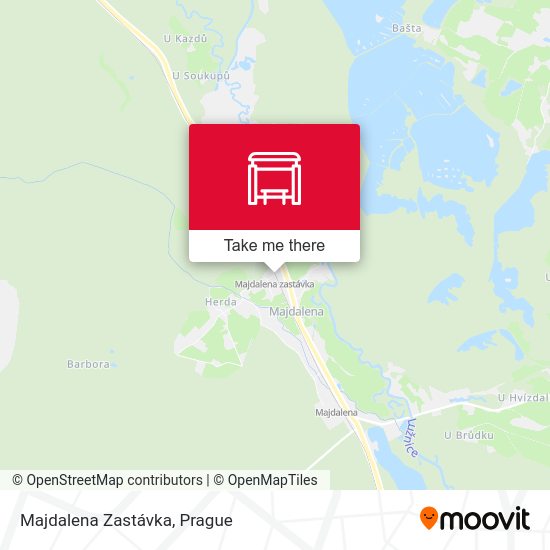 Majdalena Zastávka map
