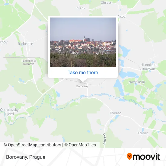Карта Borovany