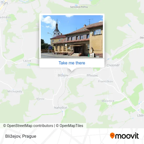 Карта Blížejov