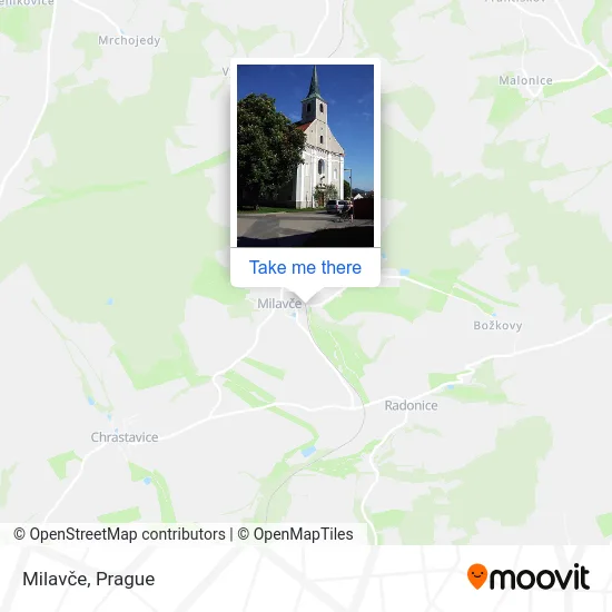 Карта Milavče