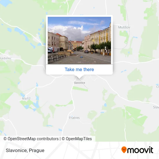 Карта Slavonice