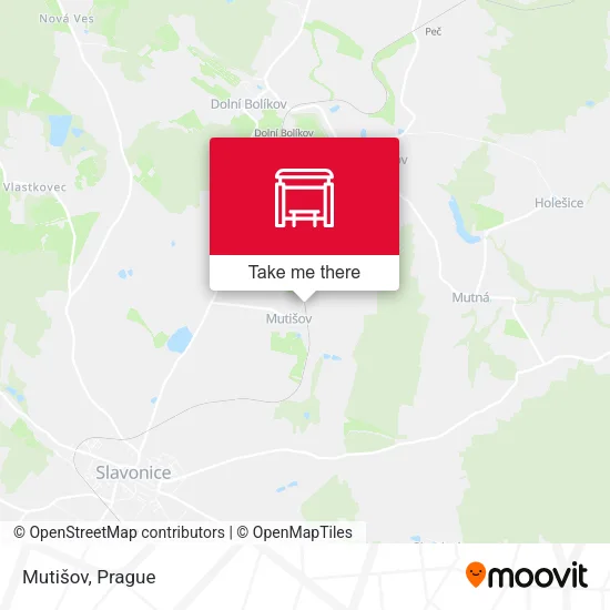 Карта Mutišov