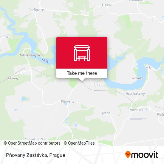 Pňovany Zastávka map
